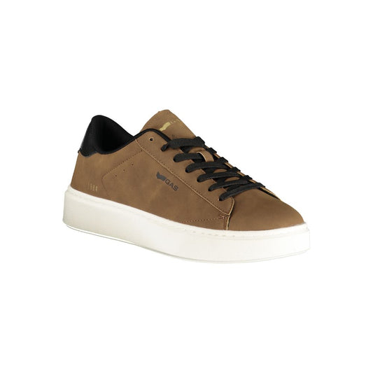 Marrone Polyurethane Men Sneaker