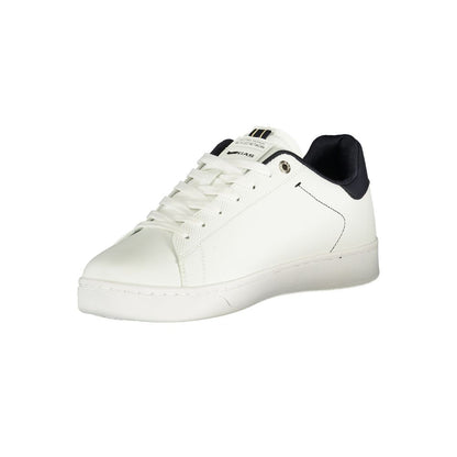 White Polyurethane Men's Sneaker
