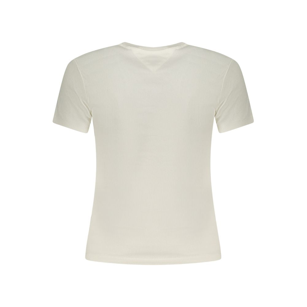 White Cotton Women's T-Shirt