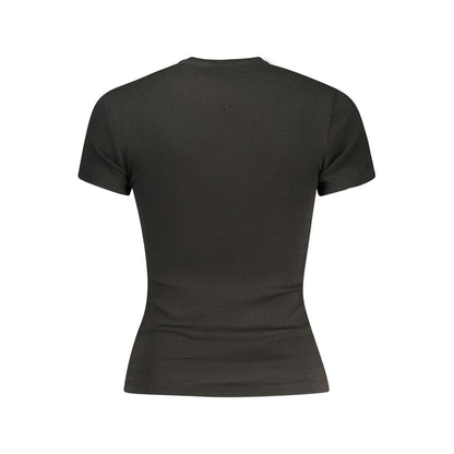 Black Cotton Women's T-Shirt