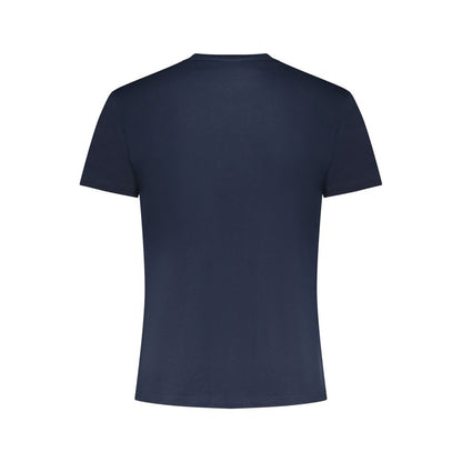 Blue Cotton Men T-Shirt