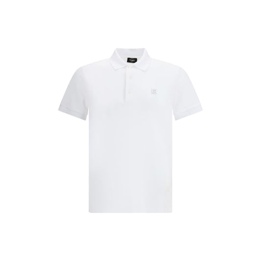 White Cotton Polo Shirt
