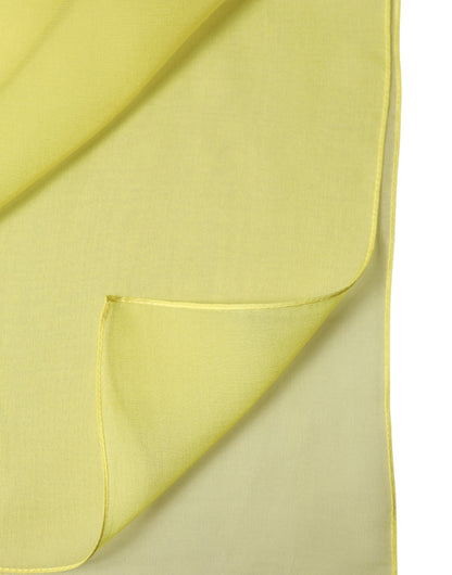 Yellow Stole Silk Neck Wrap Shawl Men  Scarf