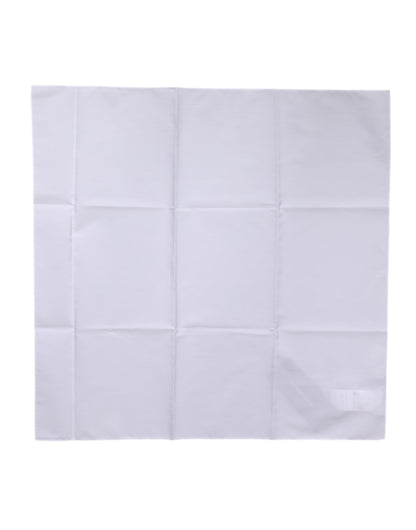 White Silk Lace Stole Square Foulard  Scarf