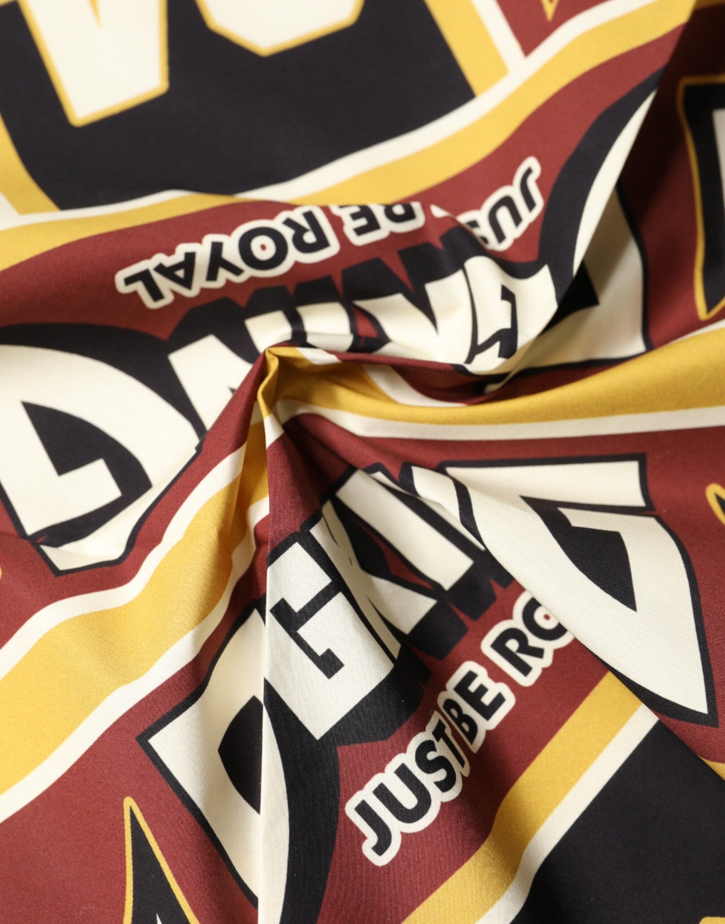 Multicolor DG King Square Foulard Men 50.5cm x 50cm Scarf