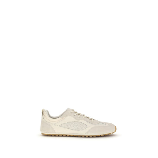 Cream Calf Leather Bos Taurus Low Top Sneakers