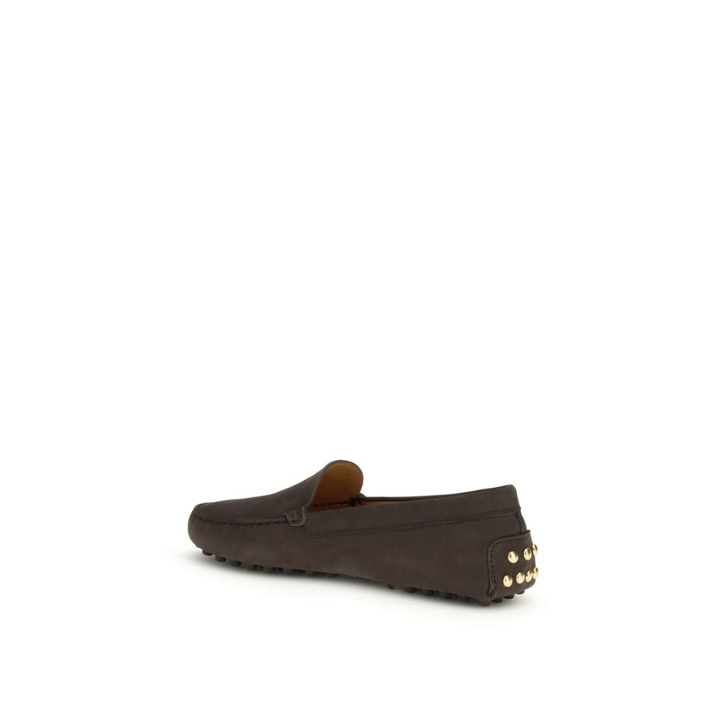 Brown Calf Leather Bos Taurus Slip-On Loafers