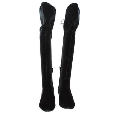 Black Velvet Over The Knee