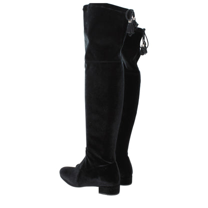 Black Velvet Over The Knee