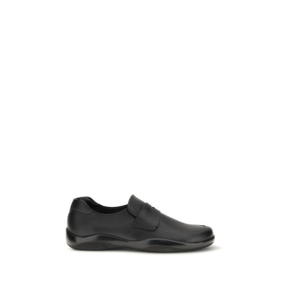 Black Calf Leather Bos Taurus Slip-On Loafers