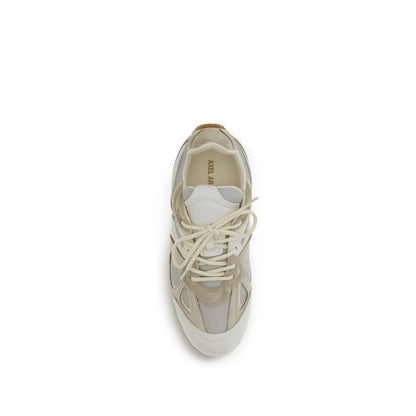 Cream Calf Leather Bos Taurus Low Top Sneakers