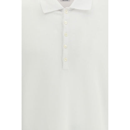 White Cotton Polo Shirt