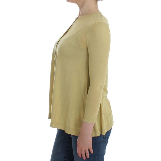 Bicolor Silk Cardigan