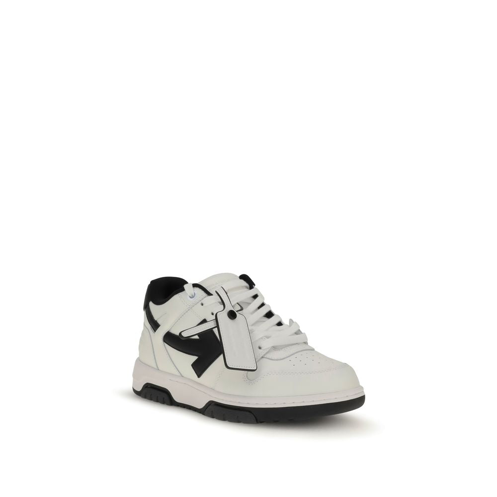 White Rubber Low Top Sneakers