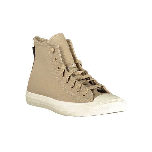 Beige Leather Unisex Sneaker