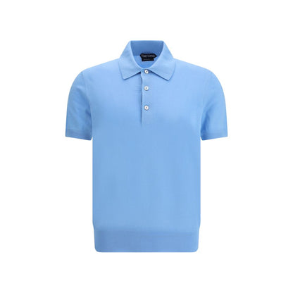Light Blue Cotton Polo Shirt