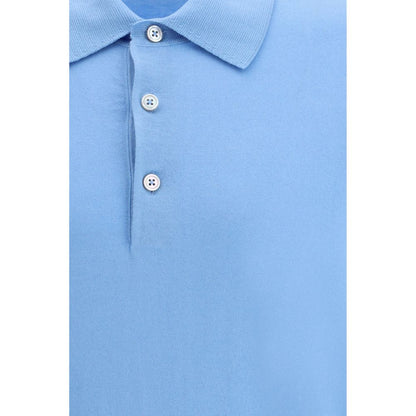 Light Blue Cotton Polo Shirt