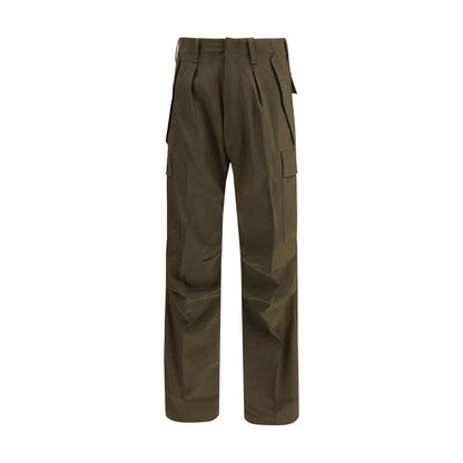 Bicolor Cashmere Cargo Pants