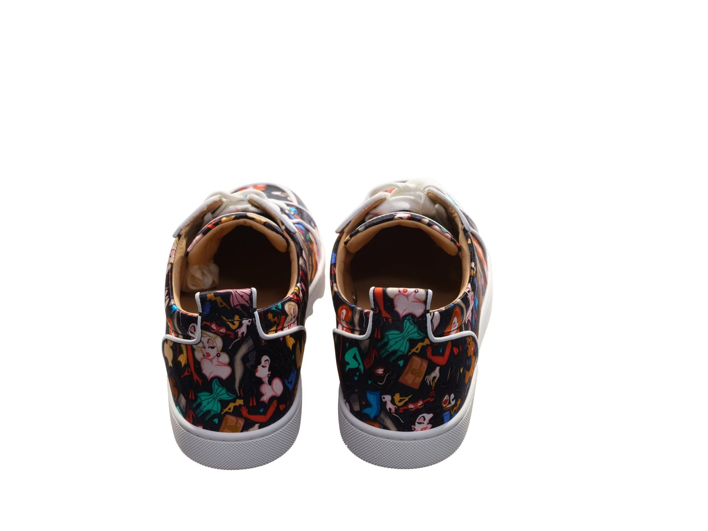 Rantulow Orlato Flat Crepe Satin Multicolour Limited Edition Dr Bored Print Sneakers