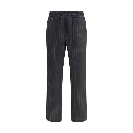 Gray Wool Oves Aries Casual Pants