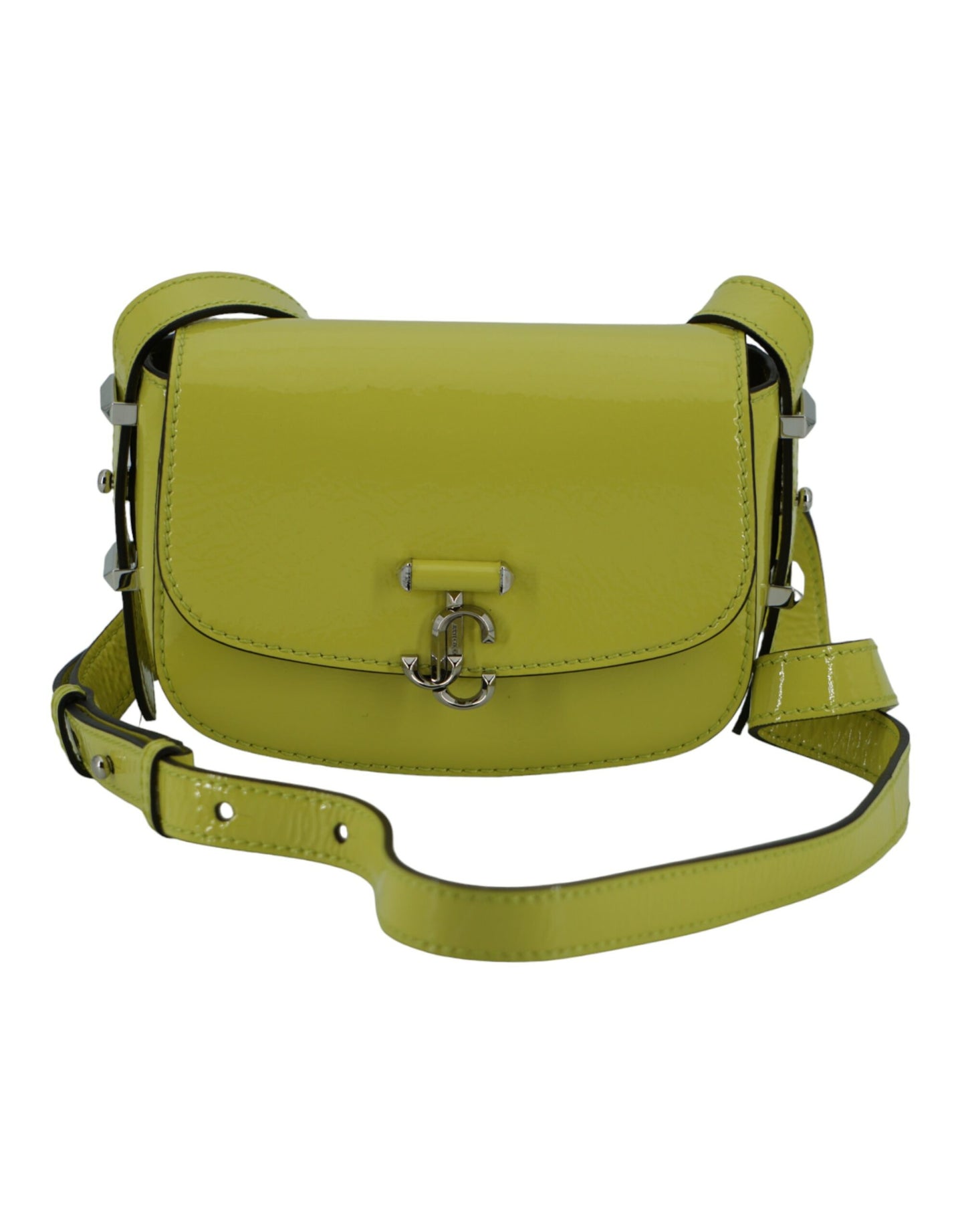 Lime Yellow Leather Small Shoulder Bag