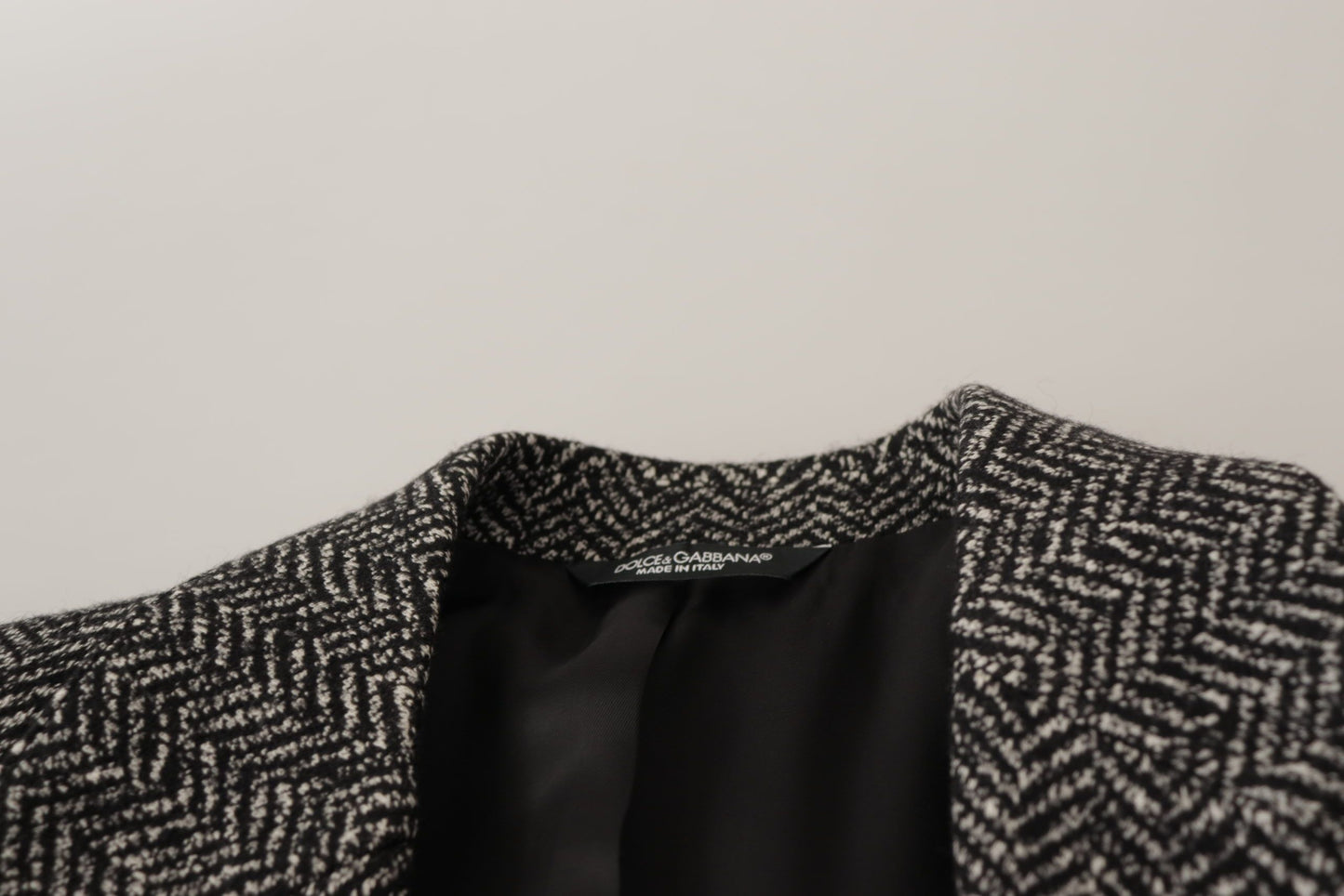Exquisite Gray Herringbone Blazer Jacket