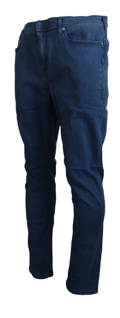 Chic Skinny Blue Pants for a Sharp Look