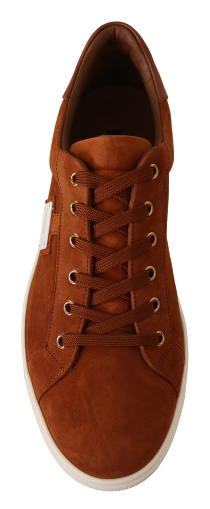 Elegant Light Brown Leather Sneakers
