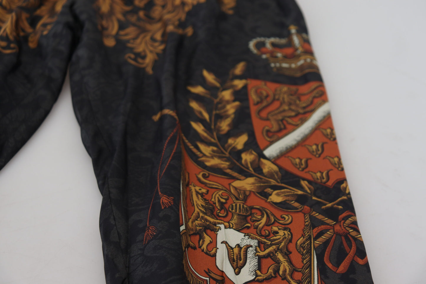 Baroque Crown Silk Sweatpants