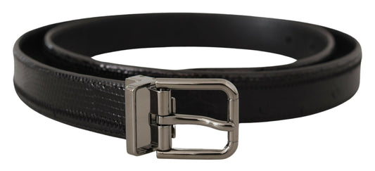 Elegant Ostrich Leather Designer Belt