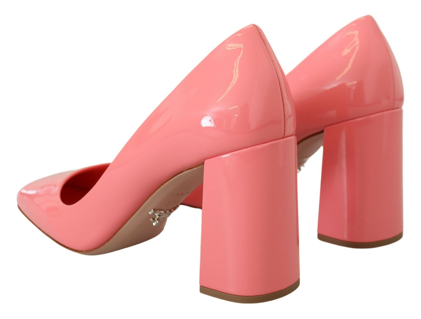Elegant Square Toe Pink Heels