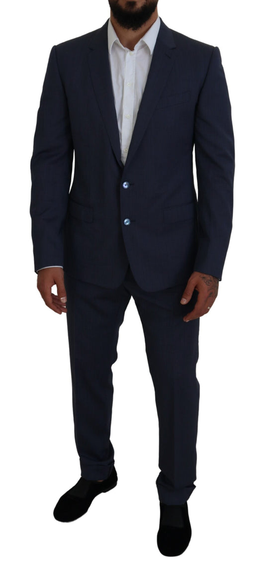 Elegant Blue Martini Men's Slim Fit Suit