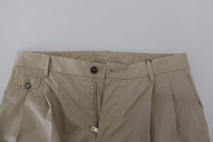 Stunning Beige Italian Cotton Trousers