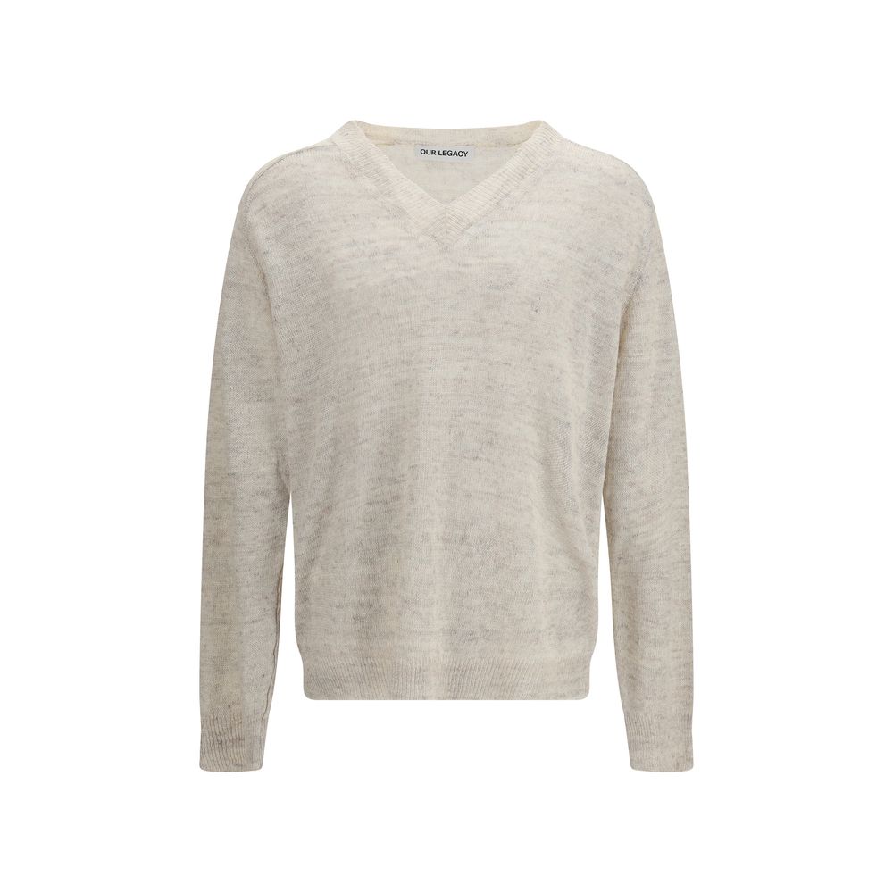 Beige Linen Sweater