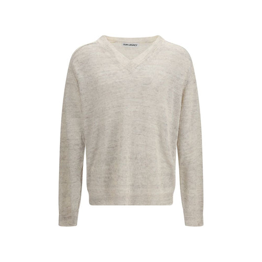 Beige Linen Sweater