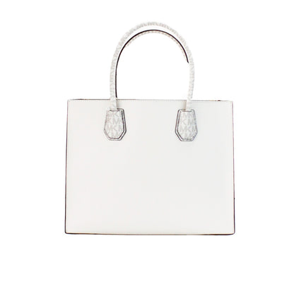 Mercer Large Light Cream Leather PVC Satchel Bag Crossbody Bag