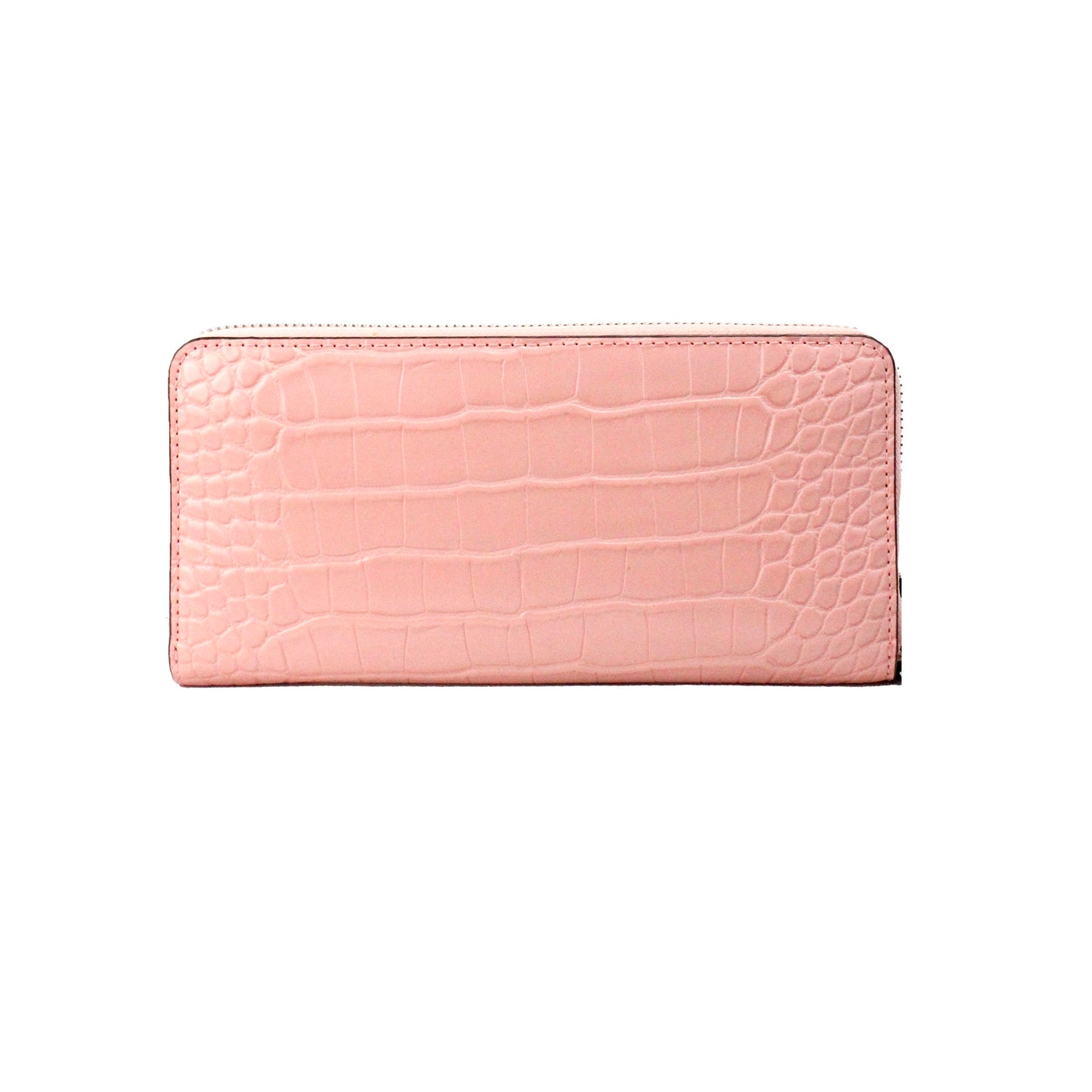 Jet Set Large Pink Animal Print Leather Continental Wrist Wallet