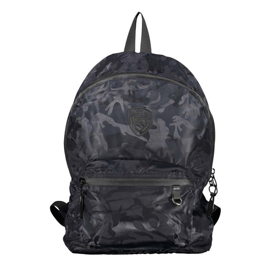 Elegant Urban Blue Backpack with Laptop Compartment