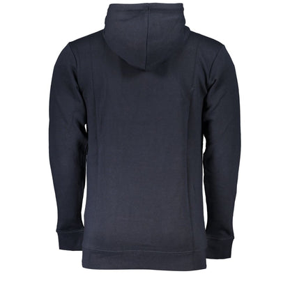 Elegant Blue Hooded Sweatshirt - Cozy & Stylish