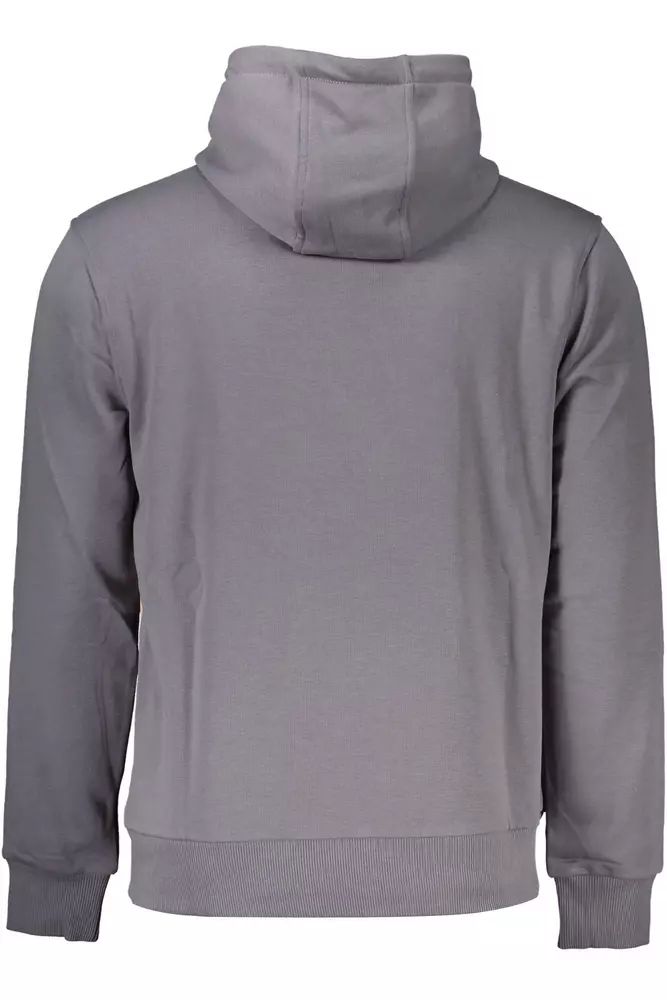 Elegant Gray Hooded Sweatshirt in Regular Fit