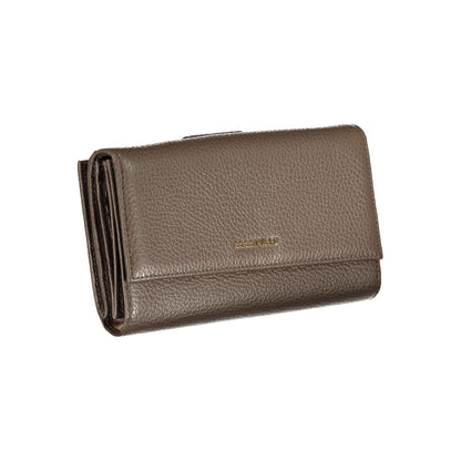 Elegant Double Compartment Leather Wallet
