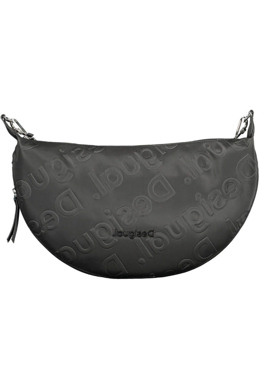 Chic Black Expandable Shoulder Bag