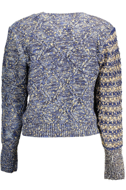 Eclectic Blue Contrast Detail Sweater