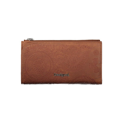 Elegant Brown Two-Compartment Wallet