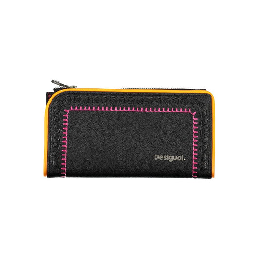 Elegant Black Two-Compartment Wallet