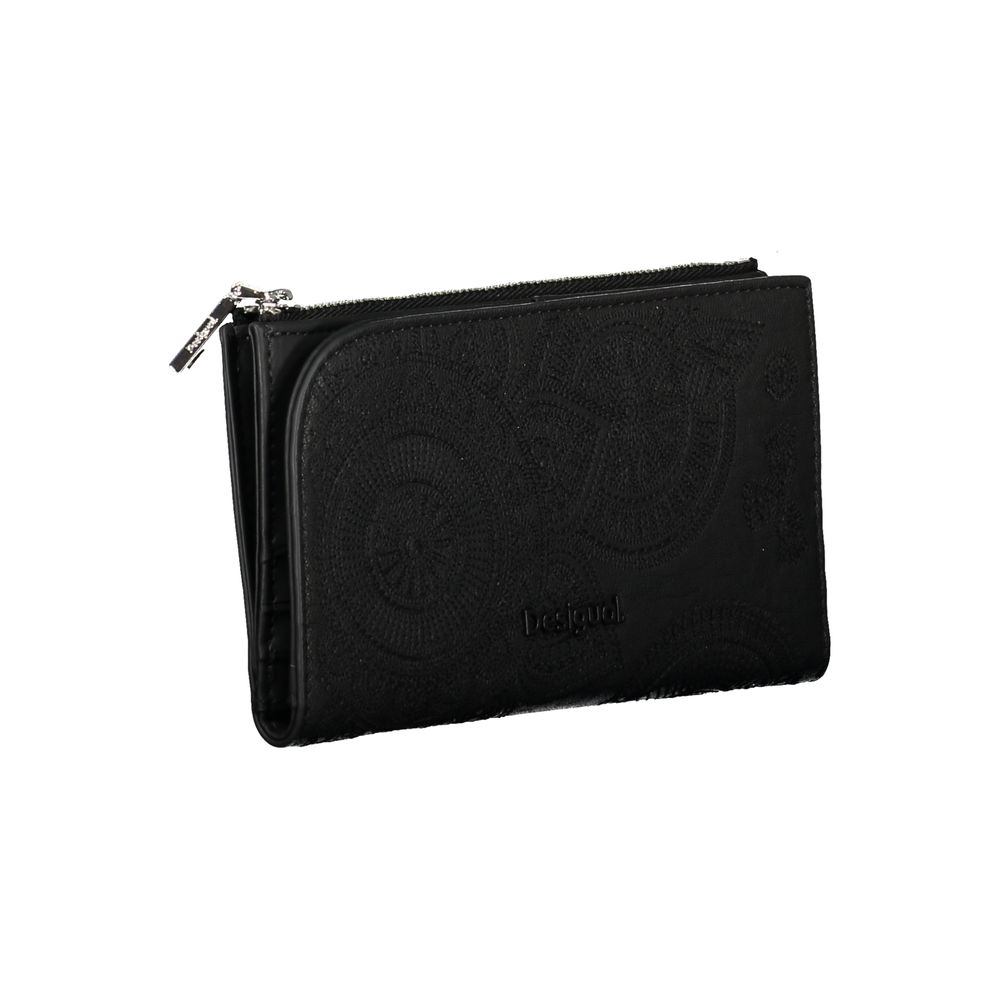 Chic Black Dual Compartment Wallet