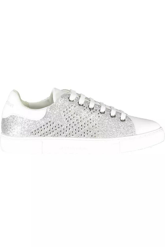 Silver Lure Sports Sneakers with Contrasting Details