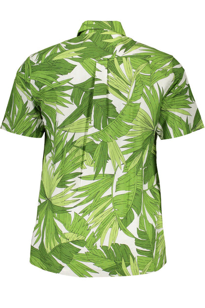 Chic Green Regular Fit Organic Cotton Shirt