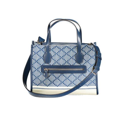 Blue Cotton Handbag