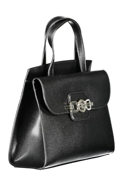 Elegant Black Handbag with Versatile Straps